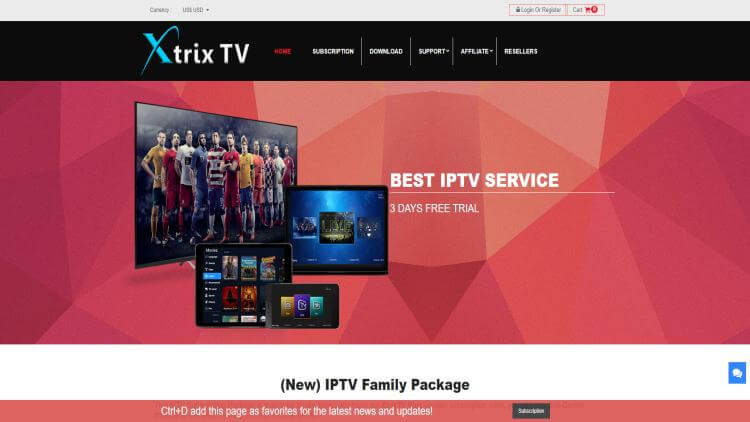 xtrix tv iptv shop